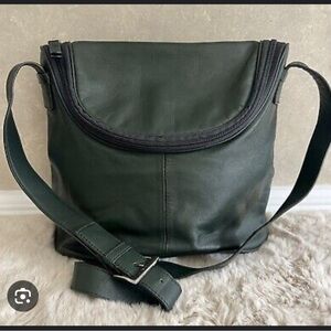 Maxx New York Dark Green Crossbody Bag